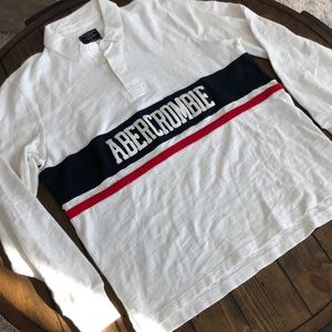 Anf Men’s long sleeve polo